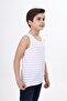 Boys' Striped Crew Neck Sleeveless T-Shirt - 2