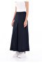 Full Length A-Line High Waist Wide Palazzo Pants - 2