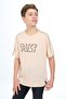 Boy's Printed Crew Neck Short Sleeve T-Shirt - Piped Detail - 2