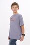 Boy's Printed Crew Neck Short Sleeve T-Shirt - 3