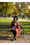 Plaid Red Double-Sided Thick Christmas Shawl - 4