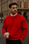 Men's Casual Basic Crew Neck 3-Piece Sweater - 3
