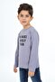 Boy's Printed Crew Neck Long Sleeve T-Shirt - 3