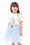 Girl's Blue Tutu Top and Bottom Set - 3