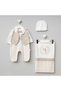Pugi̇ Boy 0-3 Months Embroidered Blanket Jumpsuit Set Hospital Discharge Mevlütluk - 2