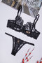 Women's Underwear Brode Lace Bra Set - 2