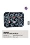 35.5X26.5 cm Non-Carbon Steel Non-Stick Teflon Coating Boutique Patterned 12-Cup Muffin Pan