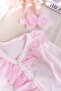 Lace-Trimmed 100% Cotton Baby Girl Romper - 4