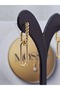 Xuping Twisted Chain Model Gold Color Steel Earrings