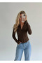 Rover Basic Slim Fit Zippered Blouse - 3