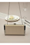 Ten Nude Complete Metal Frame and Crystal Embroidered Glittery Satin Evening Dress Bag - 5