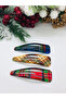Plaid Patterned 3-Piece Buckle Set - 4