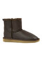 حذاء نسائي قصير من الجلد الطبيعي والفراء 191022 - 4