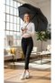 High Waist Smoked Narrow Leg Power Lycra Shaping / Sculpting Laser Ripped Detailed Super Skinny Jeans Pantalon - 3