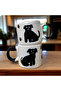 2 Pieces of Handmade Ceramic Mug with Dog Pattern - 2