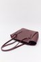 Burgundy D44 Women's Shoulder Bag with Strap Tie Detail and Zipper Closure for Daily Use, Work, and School - 4