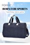 Floral Travel Duffel Bag Large Capacity Lightweight Waterproof Oxford Fabric Multipurpose Shoulder