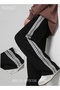 Student Sweatpants Side Ribbon Knit Straight and Loose Fit Casual Pants