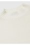 Women's cream wool blend ribbed sleeveless sweater - 7