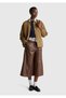Women's Faux Leather Wide Leg 3/4 Length Pants - 5