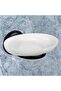 Adhesive Soap Dish Solid Soap Holder Hand Soap Dispenser Black - 3