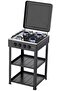 4-Burner Gas Stove, Electronic Ignition, Integrated Stand, Camping kitchen, Home, Outdoor - 3