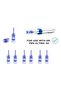 Derma Ultima A6 Replaceable Cartridges 42Pins 10 Pcs Blue 8cm - 3