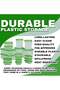 Set Of 17 Plastic Food Container With Lid Clear/Green - 3