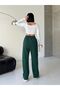 Women's Sweatpants - Relaxed Fit, White Embroidery Detailed Jogger Pants - 5