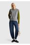 Women's Gray Wool and Viscose Blend Crew Neck Sleeveless Sweater - 5