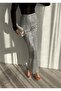 Sequienned Silver Long Slirt - 6
