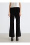 Seray New Season Slim Fit Flared Women's Velvet Trousers - 2