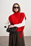 Women's Tie-Dye Detailed Knit Sweater Red