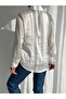 Satin Relaxed Shirt White - 4