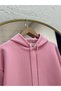 Cady Hooded Kangaroo Pocket Sweatshirt-Ci3577 Pink - 3