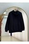 Cady Hooded Kangaroo Pocket Sweatshirt-Ci3577 Black - 6