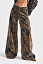 Women's Coffee Denim Color 1W5-15 Palazzo Fit Special Fabric Design Denim Jean