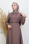 Semra Tesettür Dress Dusty Rose - 5