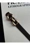2-Piece Spire Interlocking Ring Pattern Women's Gold Buckle Belt Jacket Belt Dress Belt Trouser Belt - 3