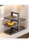 5-Tier Adjustable Under-Sink Kitchen Storage Rack with Honeycomb Anti-Slip Metal Shelv - 2