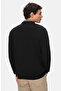 Sento Black Crew Neck Embroidered Standard Fit Men's Knitwear - 3