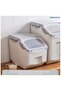 10KG Rice Storage Container with Wheels, Sealed Moistureproof Plastic Grain & Food Box - 2
