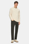 Sento Bone Color Crew Neck Embroidered Standard Fit Men's Knitwear - 4