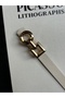 Spire Interlocking Ring Pattern Women's Gold Buckle Belt Coat Belt Dress Belt Trouser Belt - 3