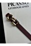 Spire Interlocking Ring Pattern Women's Gold Buckle Belt Coat Belt Dress Belt Trouser Belt - 3