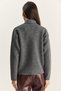 Women's Anthracite Gold Button Detailed Pocketed Knitwear Cardigan Th251074 60283884 - 7