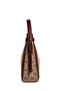 Dark Beige - Claret Red Monogram Women's Shoulder Bag Sp1187 - 3