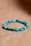 Certified Turquoise Natural Stone Natural Cut Silver Bracelet with Silver Apparatus Odt046 - 2