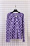 Women's Plus Size Lycra Crew Neck Mix Pattern Soft Sweater Mother Blouse - 2