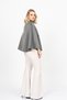 Women's Bowsleeve Cape – Premium Cashmere Poncho with Bow Detail, Stylish, Casual, Comfortable, Anthracite 2636 - 4